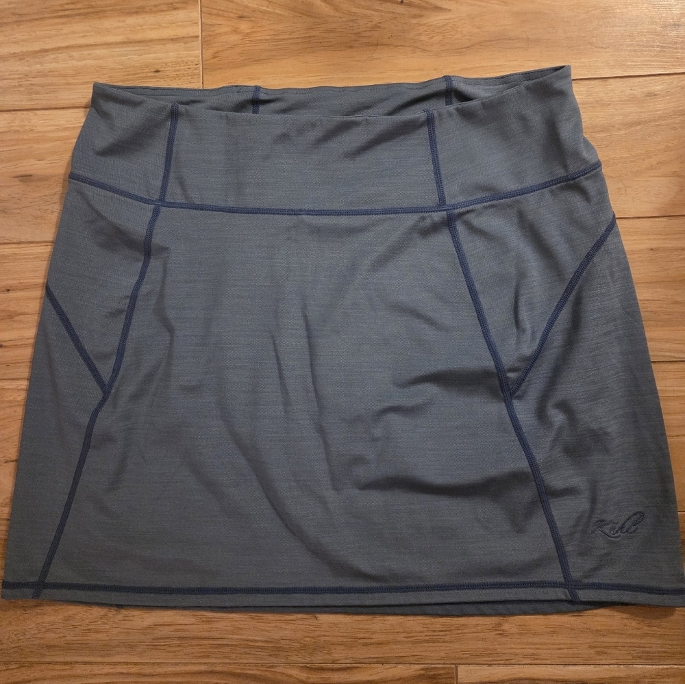 Kuhl Tennis Golf Skort Blue/Gray Size Medium - Picture 2 of 8